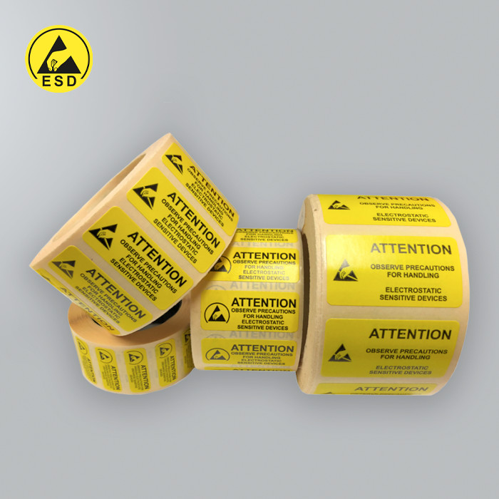 Attention Label with & without Arc (1000/roll) ESD Attention Label with & without Arc (1000/roll) ESD